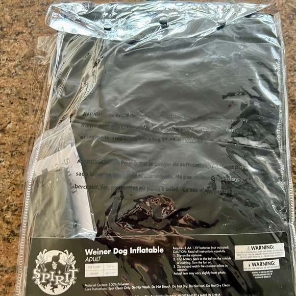 Weiner Dog Inflatable Costume - Picture 4 of 4